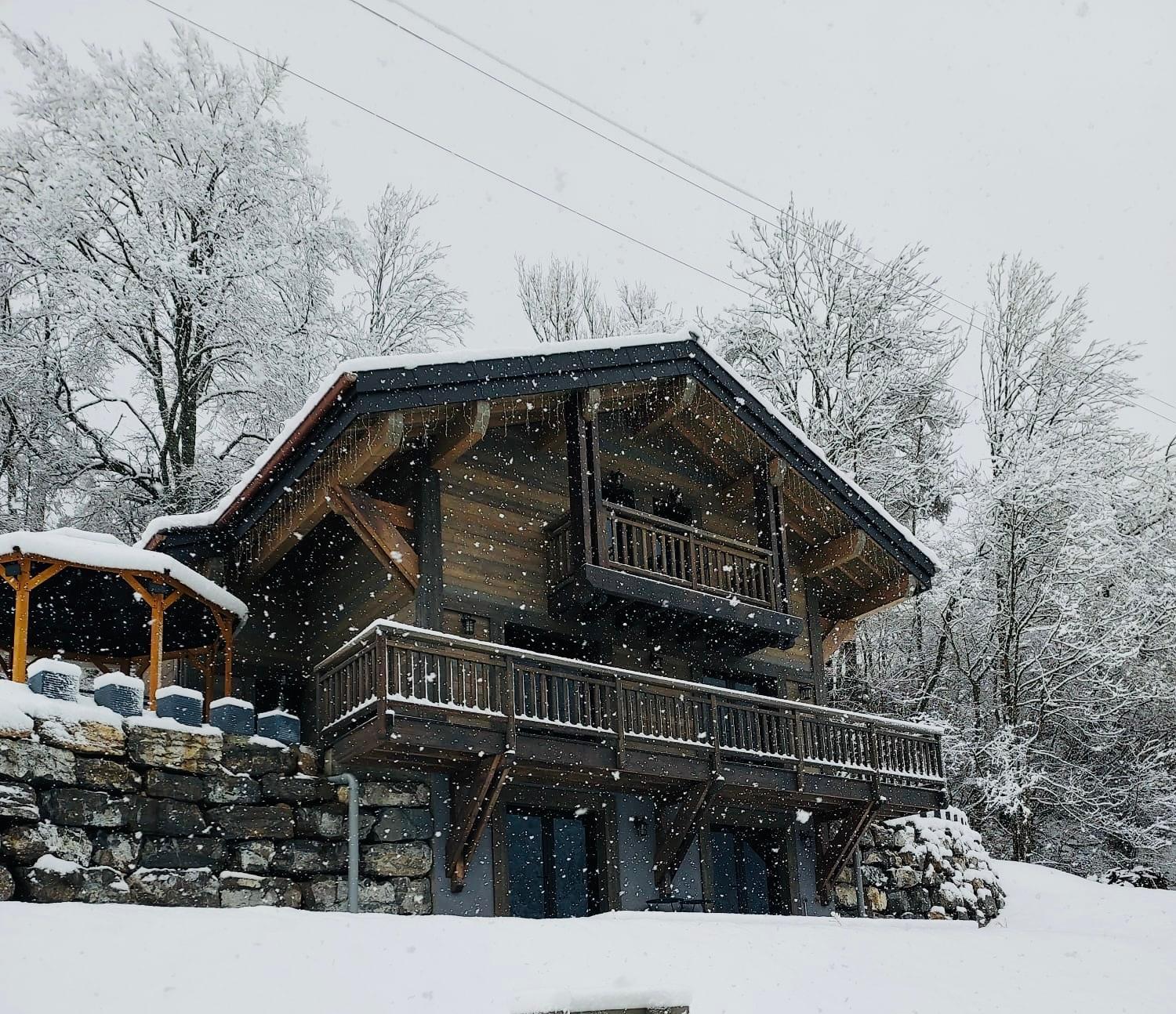 Chalet Du Bonheur Villa Bonnevaux  Exterior photo